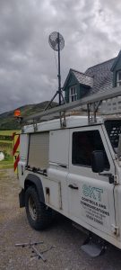 Landrover in action